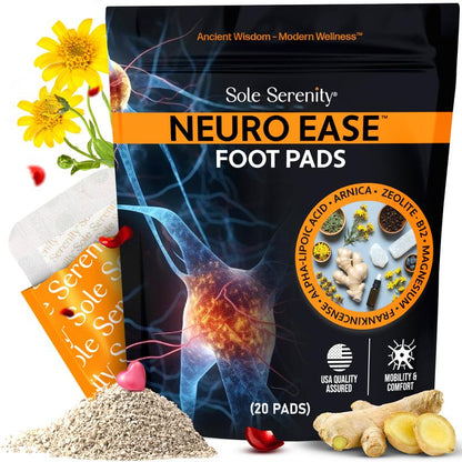 Neuro Ease Foot Pads For Nerve Pain Support - 20 Pads