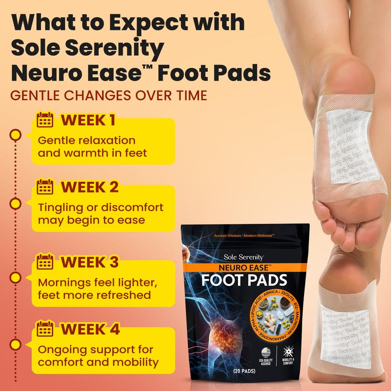 Neuro Ease Foot Pads For Nerve Pain Support - 20 Pads