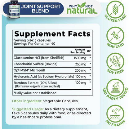 Glucosamine Chondroitin MSM – 120 Capsules
