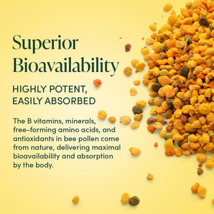 Raw Bee Pollen Granules For Energy & Wellness - 150 Grams