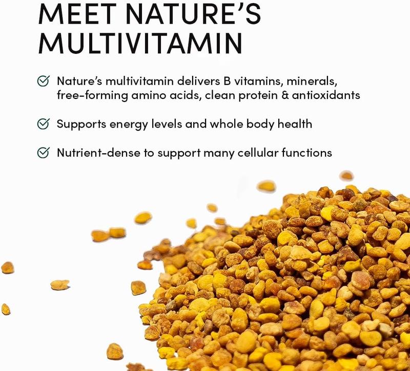 Raw Bee Pollen Granules For Energy & Wellness - 150 Grams