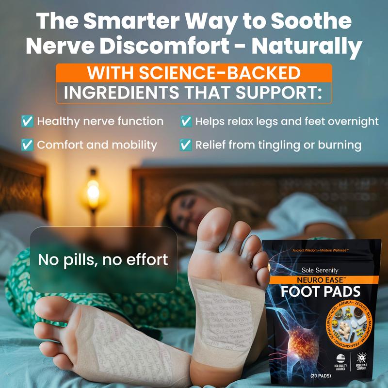 Neuro Ease Foot Pads For Nerve Pain Support - 20 Pads